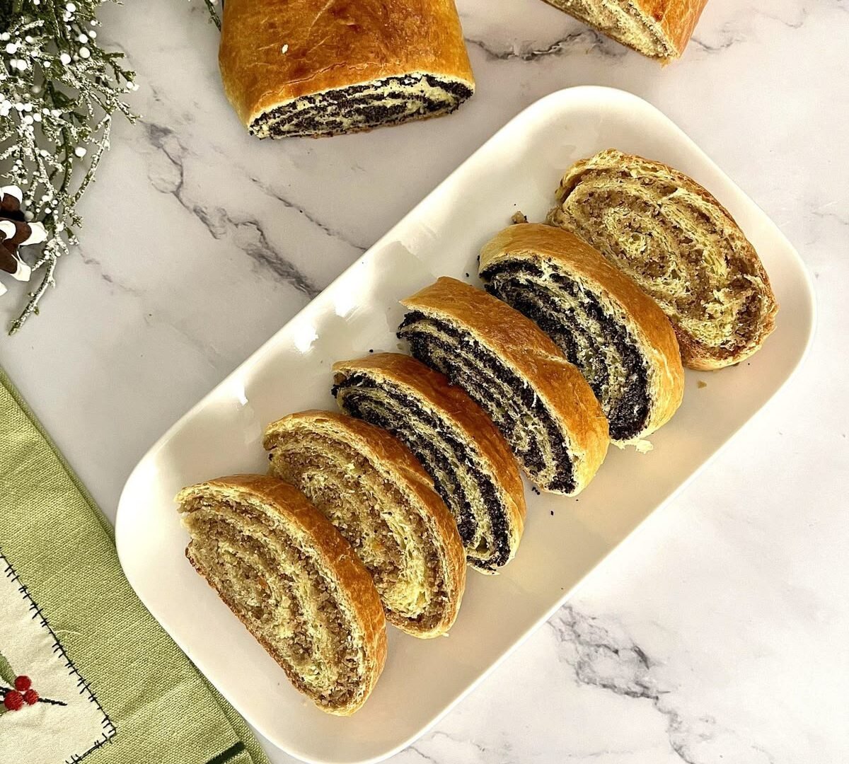 Hungarian Walnut and Poppy Seed Rolls (Diós és Mákos Kalács) b20435a650bc14a869b16101240e9cfb